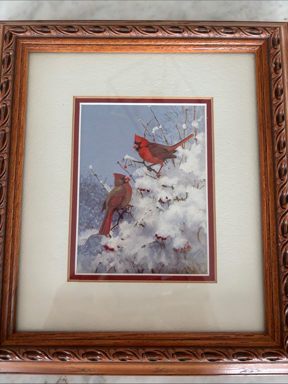 Cardinals in the Snow Owen J Gromme (1896-1991)